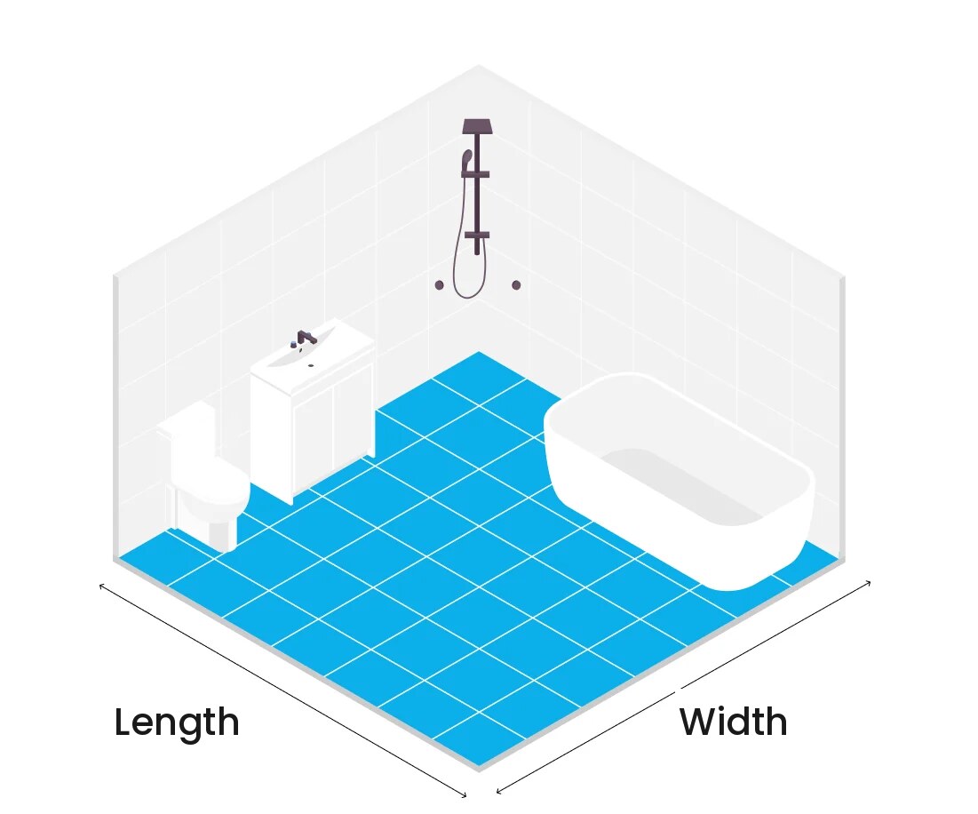 Measure the length and width of your floor to work out how much gel you need
